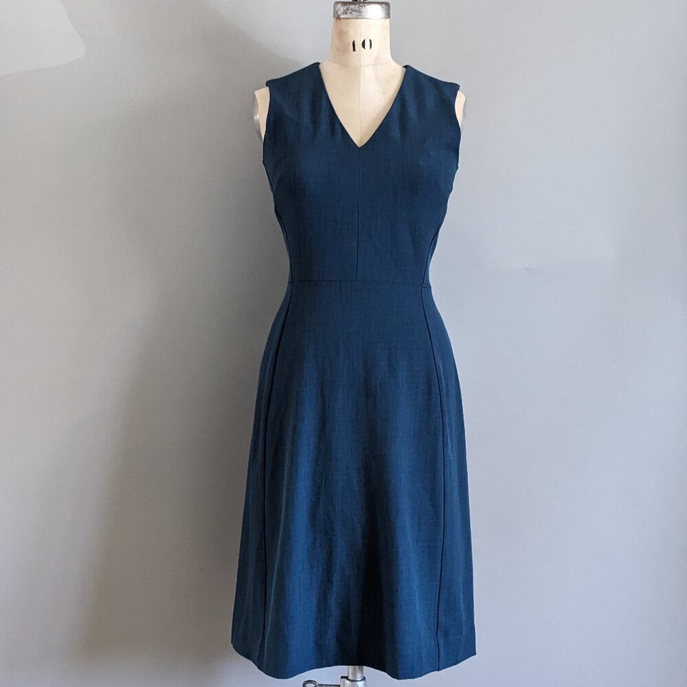 MM Lafleur A-line Sleeveless Dress in Blue Teal Size 2
